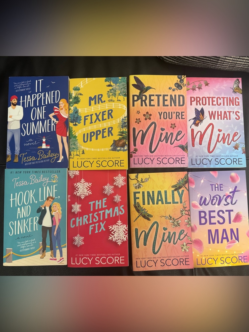 Lucy Score Tessa Bailey 8 Paperback Book Lot